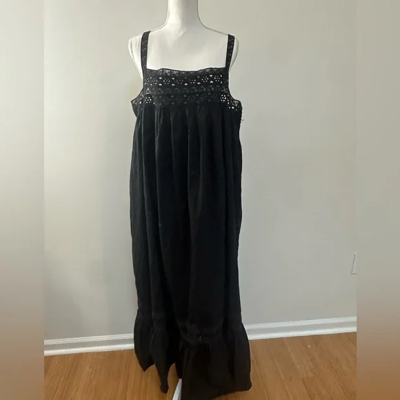 J. Crew Athena Maxi Dress CA657 Black NWT XL - Picture 4 of 12